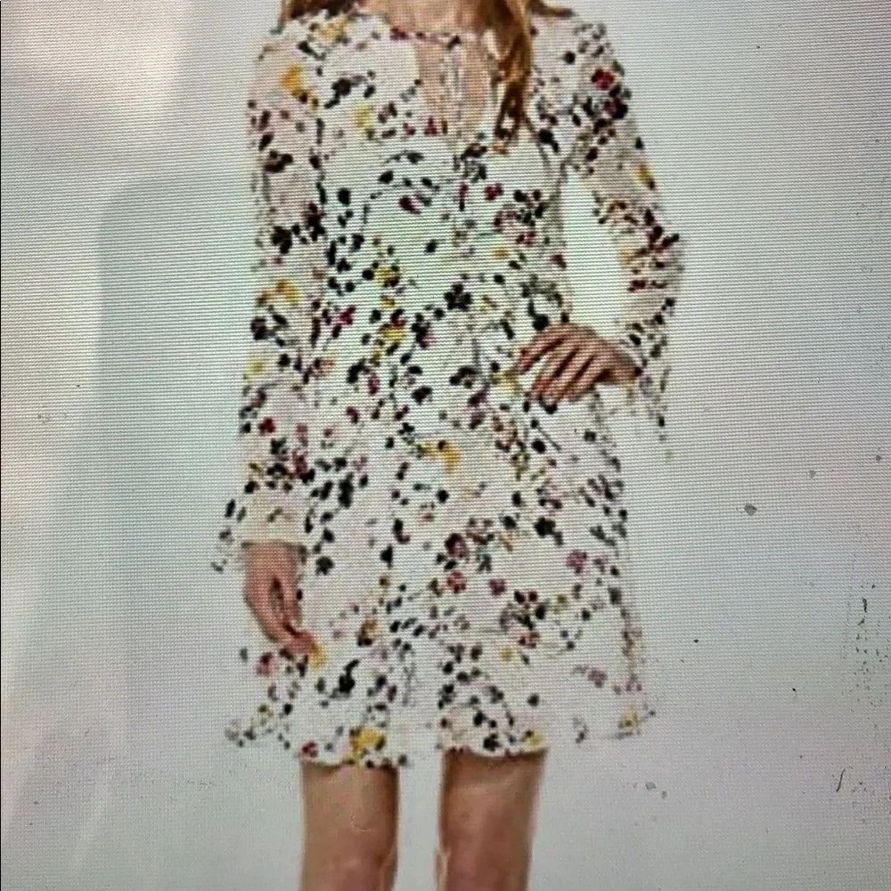 HP! NWT Sam Edelman floral V neck A line dress 14